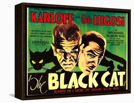 The Black Cat, Boris Karloff, Bela Lugosi, 1934-null-Framed Stretched Canvas