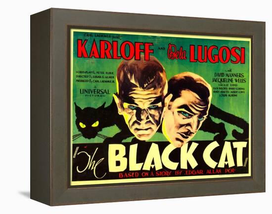 The Black Cat, Boris Karloff, Bela Lugosi, 1934-null-Framed Stretched Canvas