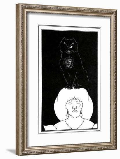 The Black Cat-Aubrey Beardsley-Framed Premium Giclee Print