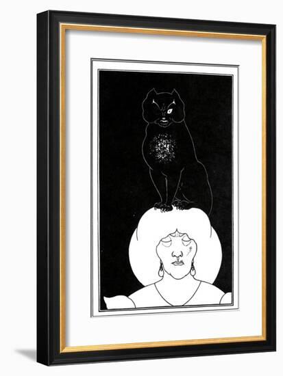 The Black Cat-Aubrey Beardsley-Framed Premium Giclee Print