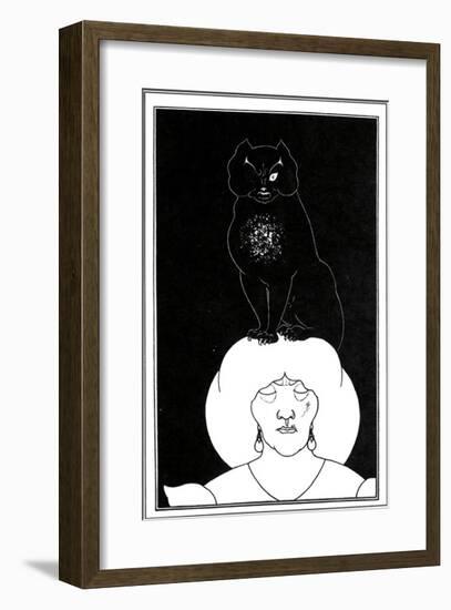 The Black Cat-Aubrey Beardsley-Framed Premium Giclee Print