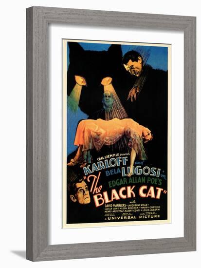 The Black Cat-null-Framed Art Print