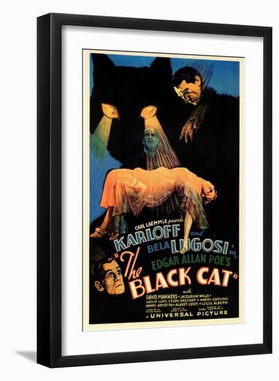 The Black Cat-null-Framed Art Print