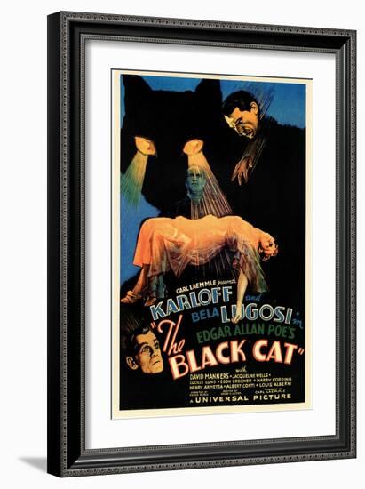 The Black Cat-null-Framed Art Print