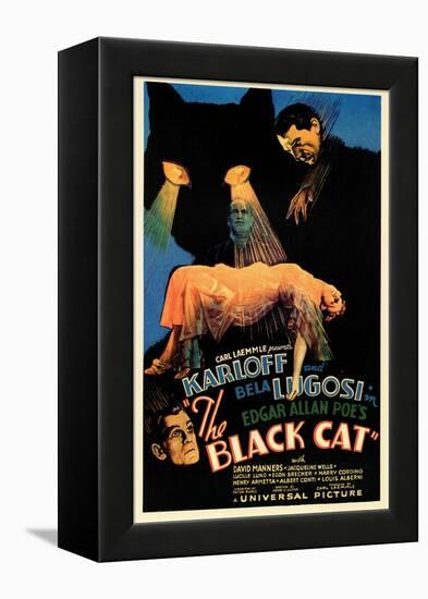 The Black Cat-null-Framed Stretched Canvas