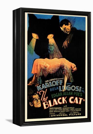 The Black Cat-null-Framed Stretched Canvas