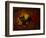 the black cat-Rabi Khan-Framed Art Print