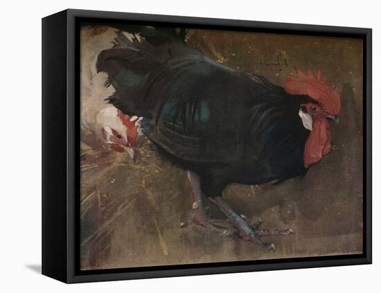 'The Black Cock', c1894-Joseph Crawhall-Framed Premier Image Canvas