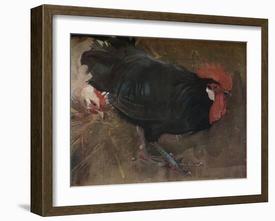 'The Black Cock', c1894-Joseph Crawhall-Framed Giclee Print