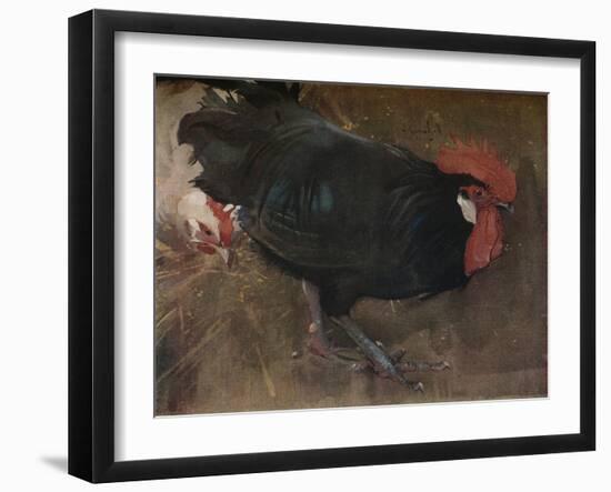'The Black Cock', c1894-Joseph Crawhall-Framed Giclee Print