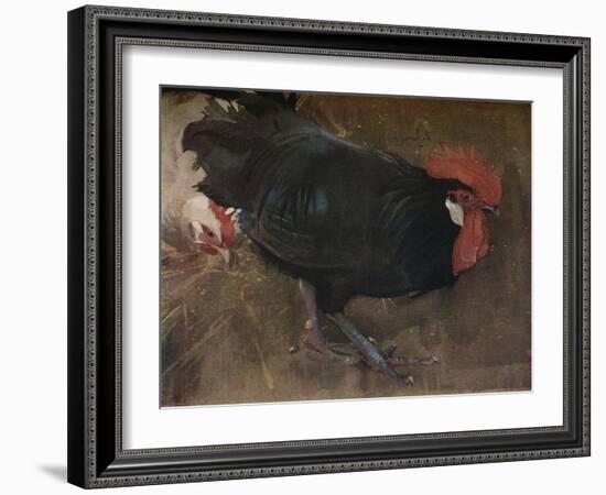 'The Black Cock', c1894-Joseph Crawhall-Framed Giclee Print