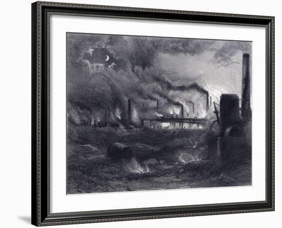 The Black Country Near Bilston, Staffordshire, 1869-G Greatbach-Framed Giclee Print