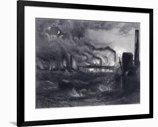 The Black Country Near Bilston, Staffordshire, 1869-G Greatbach-Framed Giclee Print