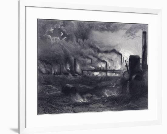 The Black Country Near Bilston, Staffordshire, 1869-G Greatbach-Framed Giclee Print