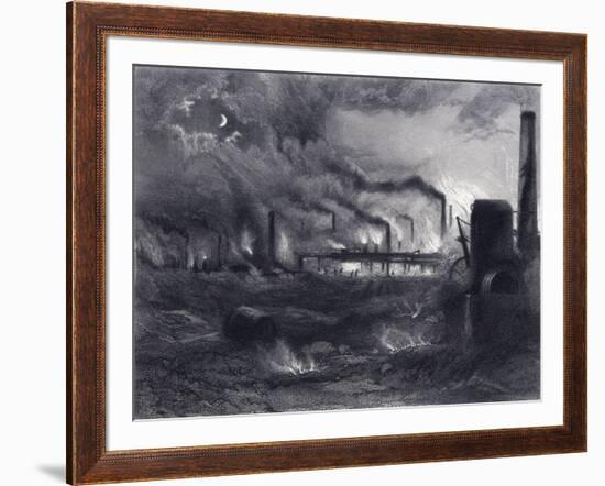 The Black Country Near Bilston, Staffordshire, 1869-G Greatbach-Framed Giclee Print