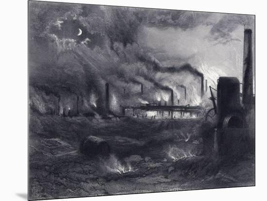 The Black Country Near Bilston, Staffordshire, 1869-G Greatbach-Mounted Giclee Print