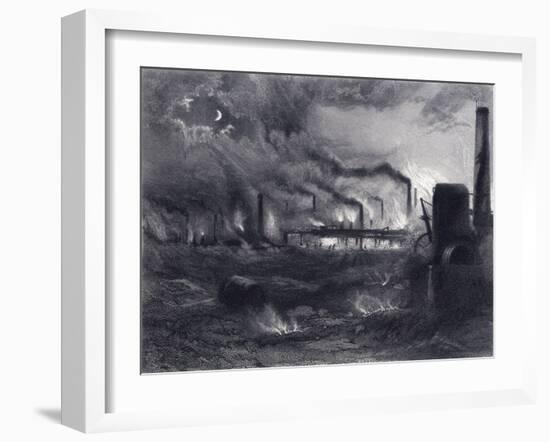 The Black Country Near Bilston, Staffordshire, 1869-G Greatbach-Framed Giclee Print