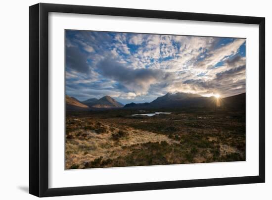 The Black Cuillin at Sligachan, Isle of Skye Scotland UK-Tracey Whitefoot-Framed Photographic Print