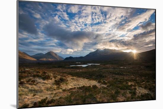 The Black Cuillin at Sligachan, Isle of Skye Scotland UK-Tracey Whitefoot-Mounted Photographic Print