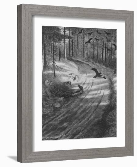 The Black Death by T Severin Kittelsen-Theodor Severin Kittelsen-Framed Giclee Print