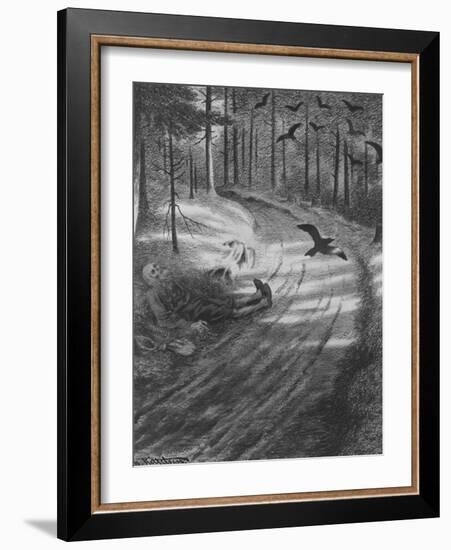 The Black Death by T Severin Kittelsen-Theodor Severin Kittelsen-Framed Giclee Print