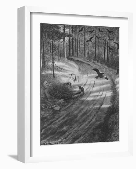 The Black Death by T Severin Kittelsen-Theodor Severin Kittelsen-Framed Giclee Print