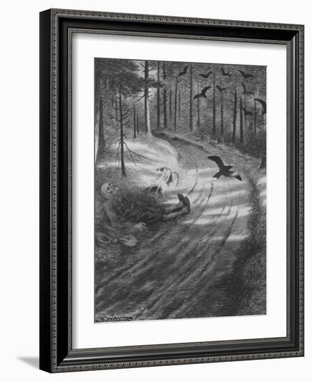 The Black Death by T Severin Kittelsen-Theodor Severin Kittelsen-Framed Giclee Print