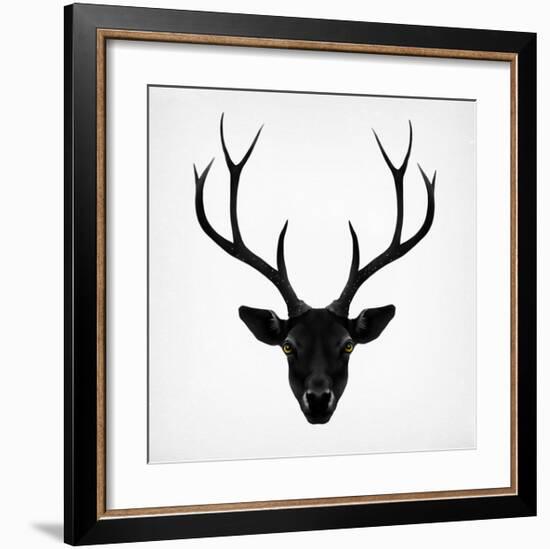 The Black Deer-Ruben Ireland-Framed Art Print