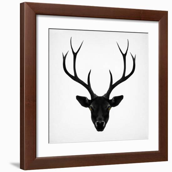 The Black Deer-Ruben Ireland-Framed Art Print