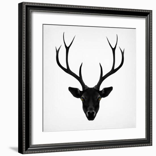 The Black Deer-Ruben Ireland-Framed Art Print