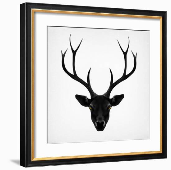 The Black Deer-Ruben Ireland-Framed Art Print