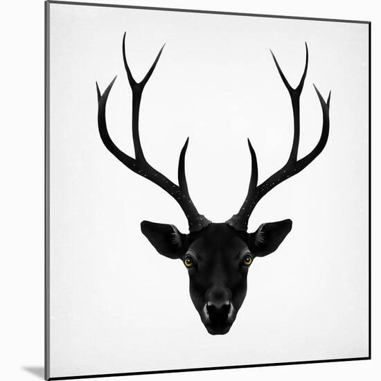 The Black Deer-Ruben Ireland-Mounted Art Print