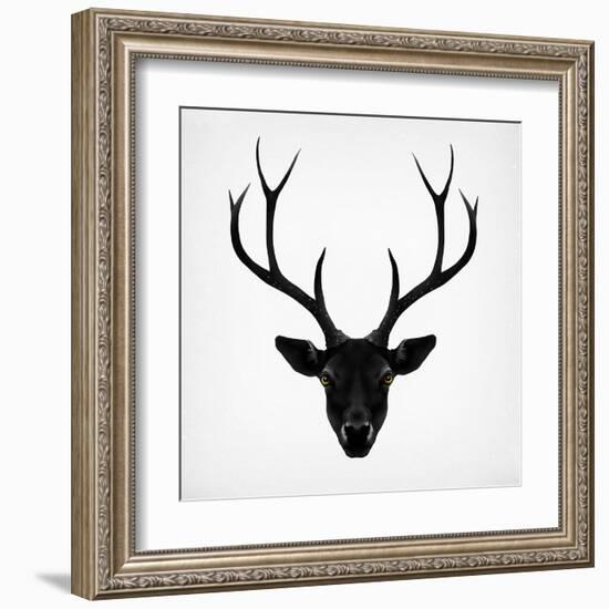 The Black Deer-Ruben Ireland-Framed Art Print