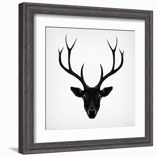 The Black Deer-Ruben Ireland-Framed Art Print