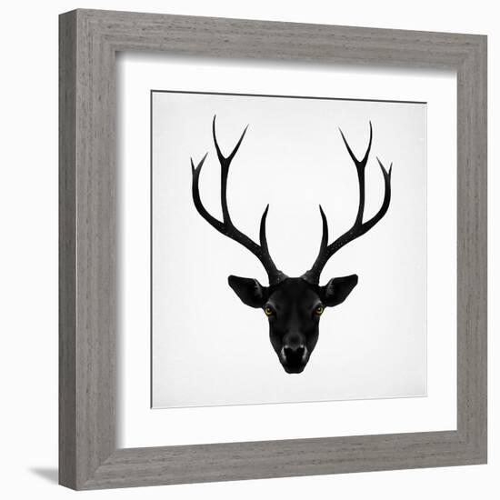 The Black Deer-Ruben Ireland-Framed Art Print