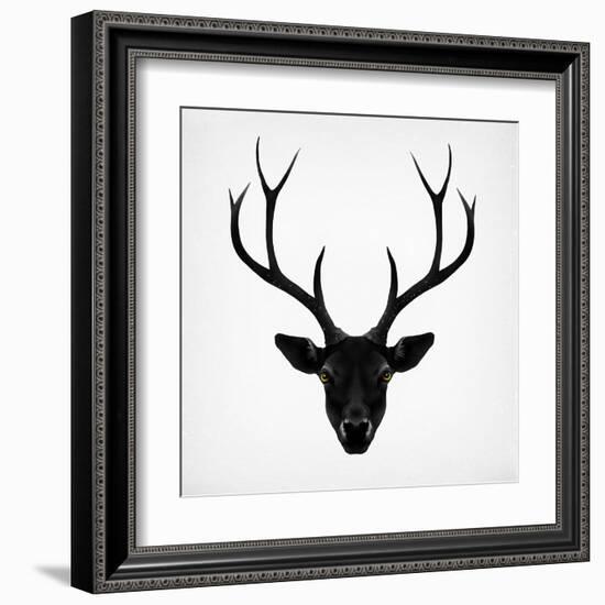 The Black Deer-Ruben Ireland-Framed Art Print