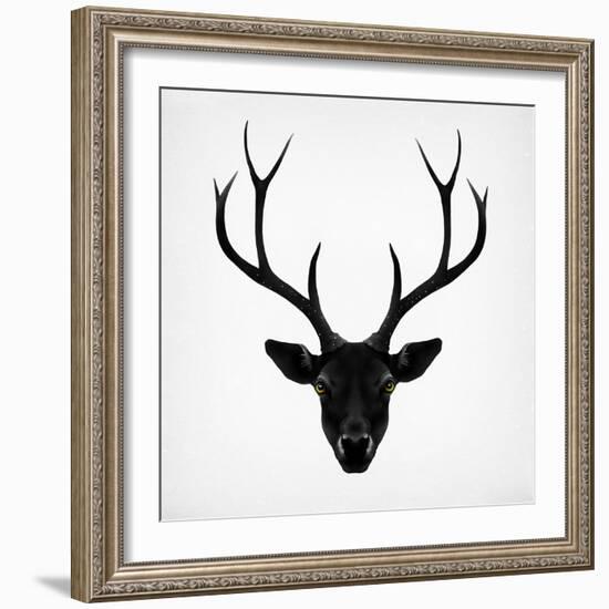 The Black Deer-Ruben Ireland-Framed Art Print