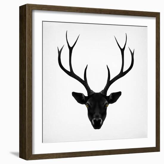 The Black Deer-Ruben Ireland-Framed Art Print