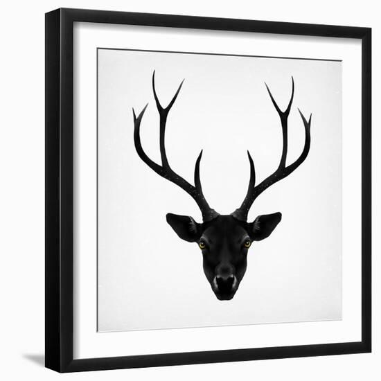 The Black Deer-Ruben Ireland-Framed Art Print