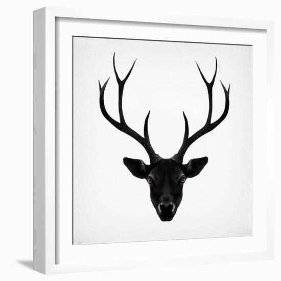 The Black Deer-Ruben Ireland-Framed Art Print