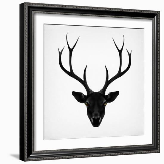 The Black Deer-Ruben Ireland-Framed Art Print