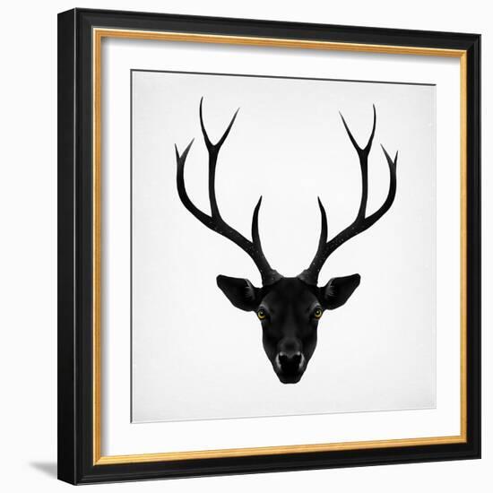 The Black Deer-Ruben Ireland-Framed Art Print