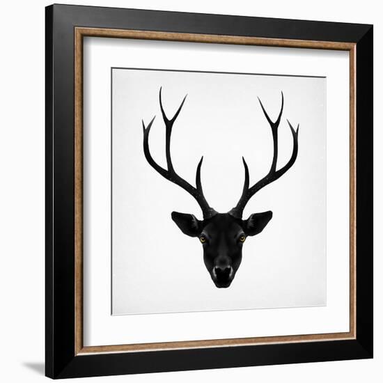 The Black Deer-Ruben Ireland-Framed Art Print