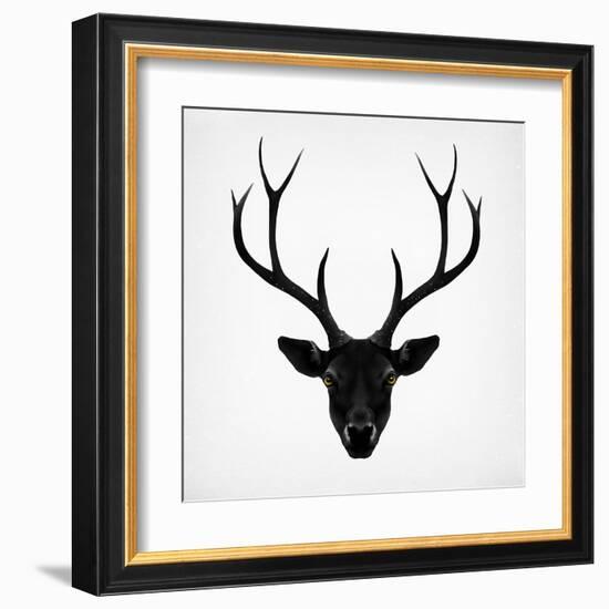 The Black Deer-Ruben Ireland-Framed Art Print