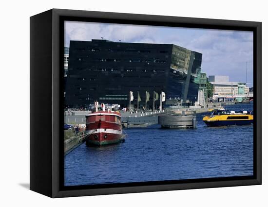 The Black Diamond, New Annexe to the Royal Library, Copenhagen, Denmark, Scandinavia-Kim Hart-Framed Premier Image Canvas