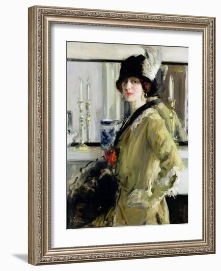 The Black Hat-Francis Campbell Boileau Cadell-Framed Giclee Print