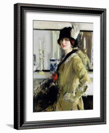 The Black Hat-Francis Campbell Boileau Cadell-Framed Giclee Print