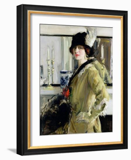 The Black Hat-Francis Campbell Boileau Cadell-Framed Giclee Print