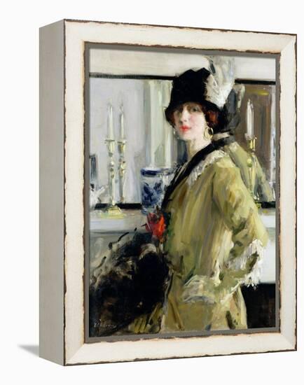 The Black Hat-Francis Campbell Boileau Cadell-Framed Premier Image Canvas