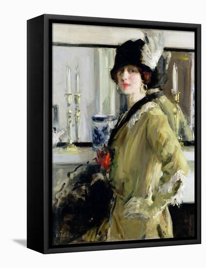 The Black Hat-Francis Campbell Boileau Cadell-Framed Premier Image Canvas